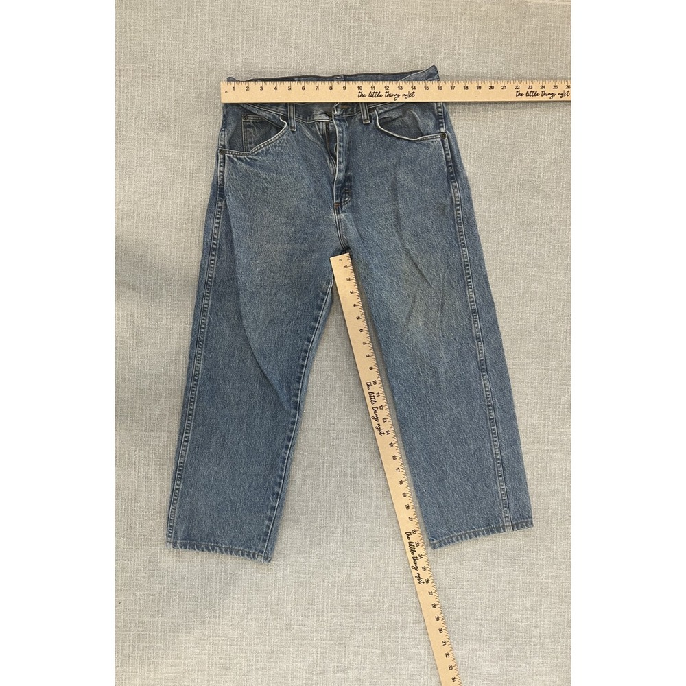 Wrangler Jeans Blue 33W Relaxed Straight Fit 100% Cotton- see measurements - Picture 5 of 5